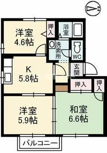 フレグランスボヌール A棟【1階】の間取り