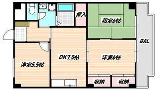 千葉県船橋市印内町【マンション】の間取り