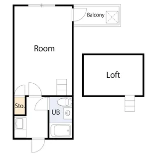 千房ハイツ【2階】の間取り