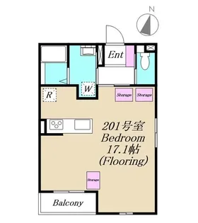 東京都世田谷区上馬5【アパート】の間取り