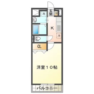 メゾンモンマルトル西古河【3階】の間取り