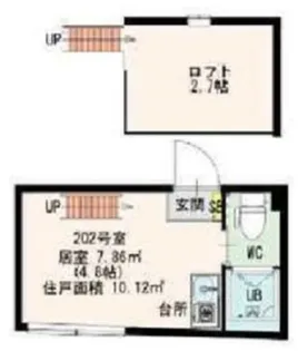 抜弁天フラット【2階】の間取り