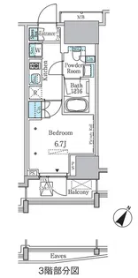 ラテスト白金台【3階】の間取り