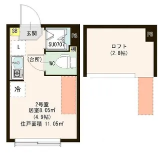 ラメット千歳烏山【2階】の間取り