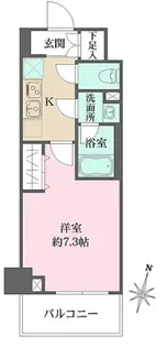 ベルフェリーク木場【8階】の間取り