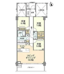 ザ・パークハウス広尾羽澤【2階】の間取り