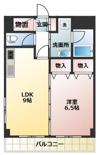 トラットリアK&M【4階】の間取り