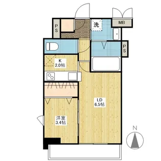 月光鎮守府【10階】の間取り