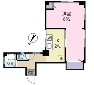 三河屋ビル【2階】の間取り