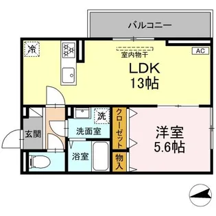 ベルディール【2階】の間取り
