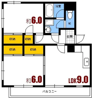 メゾン・ド・ソシエ【3階】の間取り