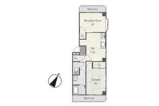 三愛ハイツ【1階】の間取り