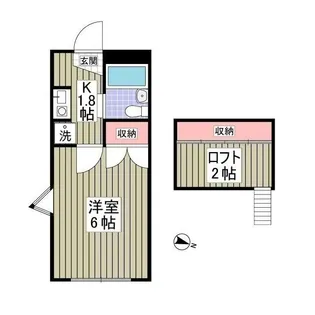 ガーデンヒルズ新倉D棟【1階】の間取り