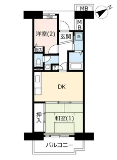 URプラザシティ相模大野【4階】の間取り