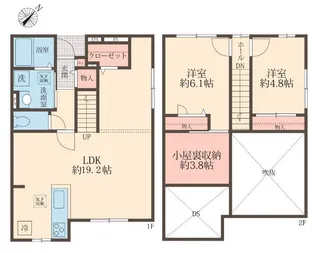 カーサクラーノ【1階】の間取り