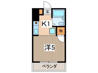 カサベルデ中村【1階】の間取り