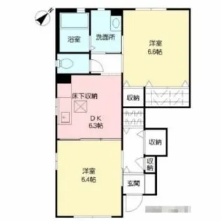 コンサルジュM I棟【1階】の間取り