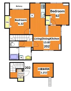 オルフェ【2階】の間取り