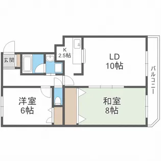 コスモB棟【3階】の間取り