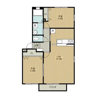 イーストダイトー【2階】の間取り