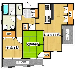 アクトピア保谷【4階】の間取り