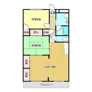 グランドール高城C【3階】の間取り