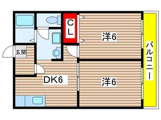 クレスト太秦【2階】の間取り
