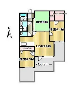 マイソン蔵【3階】の間取り