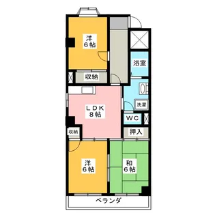 メゾン・ド・キャッスル【3階】の間取り