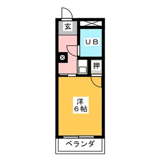 キャソレット不二ガ丘【1階】の間取り