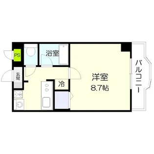 ネオパレス館坂【4階】の間取り