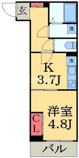 長洲comforthouse(コンフォートハウス)【2階】の間取り