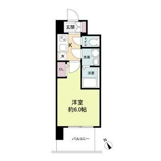 エスリードレジデンス大阪WEST【10階】の間取り