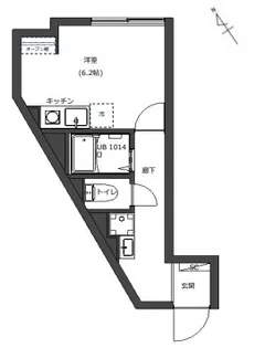 ロッツォ横浜南【2階】の間取り
