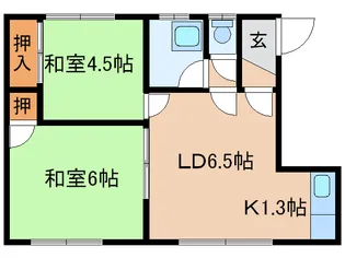 土井マンション第一【1階】の間取り