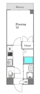 ベルパーシモン【3階】の間取り