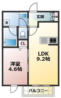 West Village Bambina【3階】の間取り