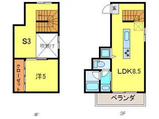 キャトルセゾンの間取り