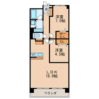 新栄町ハイツ【12階】の間取り