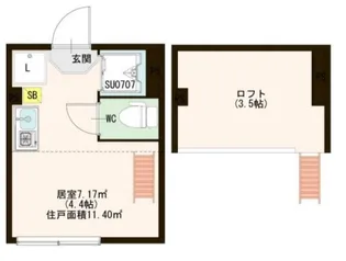 Iniesta笹塚【2階】の間取り