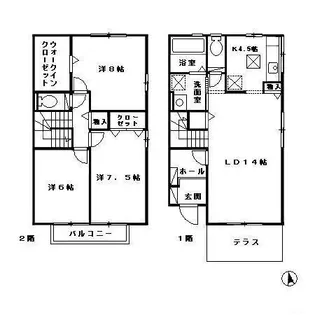 ソリアートレジデンスD棟の間取り