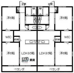 le ciel blue I【1階】の間取り