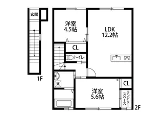 メルルッツォ【2階】の間取り