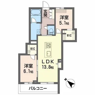アルフラット サクラ【3階】の間取り
