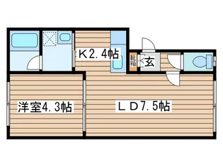 ジラ・ソ-レII【1階】の間取り