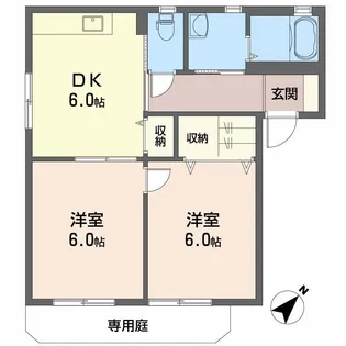 ヴェル・エスト【1階】の間取り