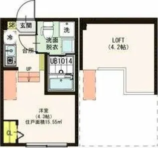 ハーモニーテラス・ロシャメゾン【2階】の間取り
