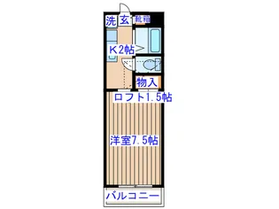 K-ハウス参番館【1階】の間取り