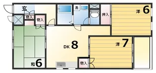 ハイツ永井【2階】の間取り
