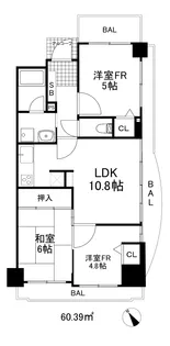ワコーレ神戸プレイス【3階】の間取り